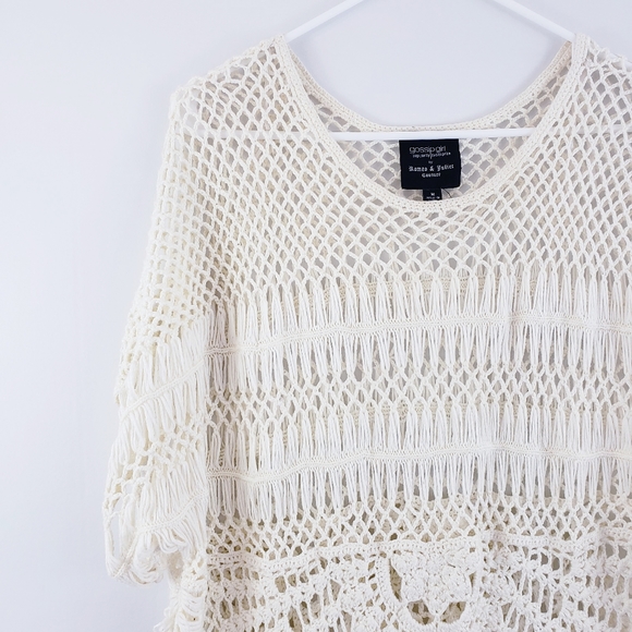 🚫SOLD🚫 Romeo & Juliet Couture Crochet Boho Top - Picture 2 of 6
